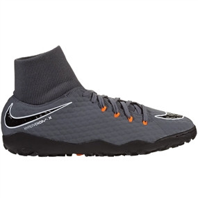 NIKE JR PHANTOMX Academy DF TF Grey/Total Orange - Soccer Plus