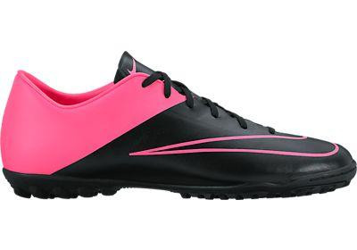 NIKE JR MERCURIAL VICTORY V TF TURF SHOES Black/Pink - Soccer Plus