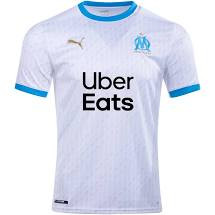 PUMA Mens Olympique de Marseille Licensed Stadium Jersey Small, PUMA  White/Bleu Azure : Sports & Outdoors 