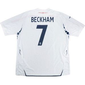 David Beckham #7 England Soccer Jersey Dark Blue Adult XL by Umbro  Authentic