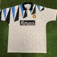 UMBRO INTER MILAN 1991-92 AWAY JERSEY WHITE - Soccer Plus