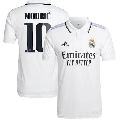 ADIDAS REAL MADRID 2022-23 OFFICIAL MODRIC HOME JERSEY - Soccer Plus