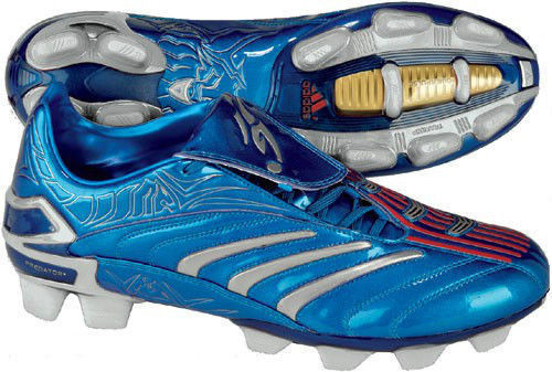ADIDAS DAVID BECKHAM PREDATOR ABSOLUTE TRX FG METALLIC BLUE/SILVER firm  ground soccer shoes - Soccer Plus