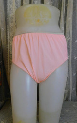 Vintage Peach Nylon Panties for Nightie Set, 24 inch waist small