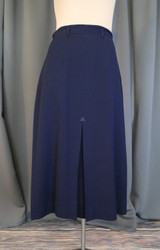 Vintage 1940s Gabardine Wool Skirt Dark Blue, 29-1/2 inch waist 1940s