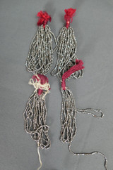 Antique Silver Metal Steel Cut Beads Lot - 1930s or older, clothing, jewelry, beaded purses