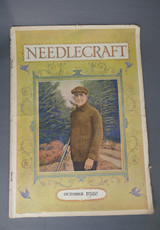 Vintage Needlecraft Magazine October 1920s, Sewing and Embroidery Crochet Knitting