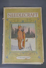 Vintage Needlecraft Magazine, January 1920s Sewing and Embroidery