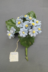 Vintage Millinery Hat Flowers Blue & Yellow Bunch, Strawbridge & Clothier 1930s 1940s