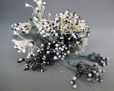 Vintage Millinery Stamen Black and White Hat Making, 1950s 1960s, issues