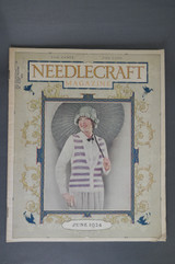 Vintage Needlecraft Magazine, June 1924 Crochet & Knitting, Sewing Fashion Linens, Sweaters