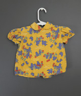 Vintage Little Girl Toddler Shirt, A Little Bird Told Me, 1970s, novelty print