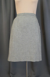 Vintage Grey & Ivory Wool Skirt, Pendleton 1960s 26-1/2 inch waist