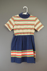 Vintage I'm a Good Sport Dress 1970s Little Girl, Sears sz6X