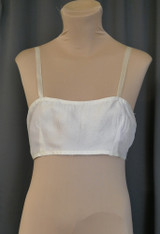 Vintage Cream Rayon Bandeau Bra 1920s, 36 inches #1