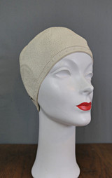 Vintage Textured Swim Cap 1950s 1960s, 21 inch head,  made in Western Germany, missing strap
