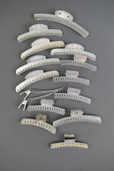 Lot of 15 Vintage Aluminum Hair Wave Clips, Goody and Others