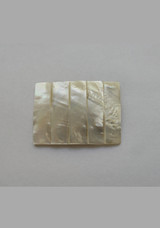 Vintage Mother of Pearl Dress Belt Buckle, 1920s, cut lines