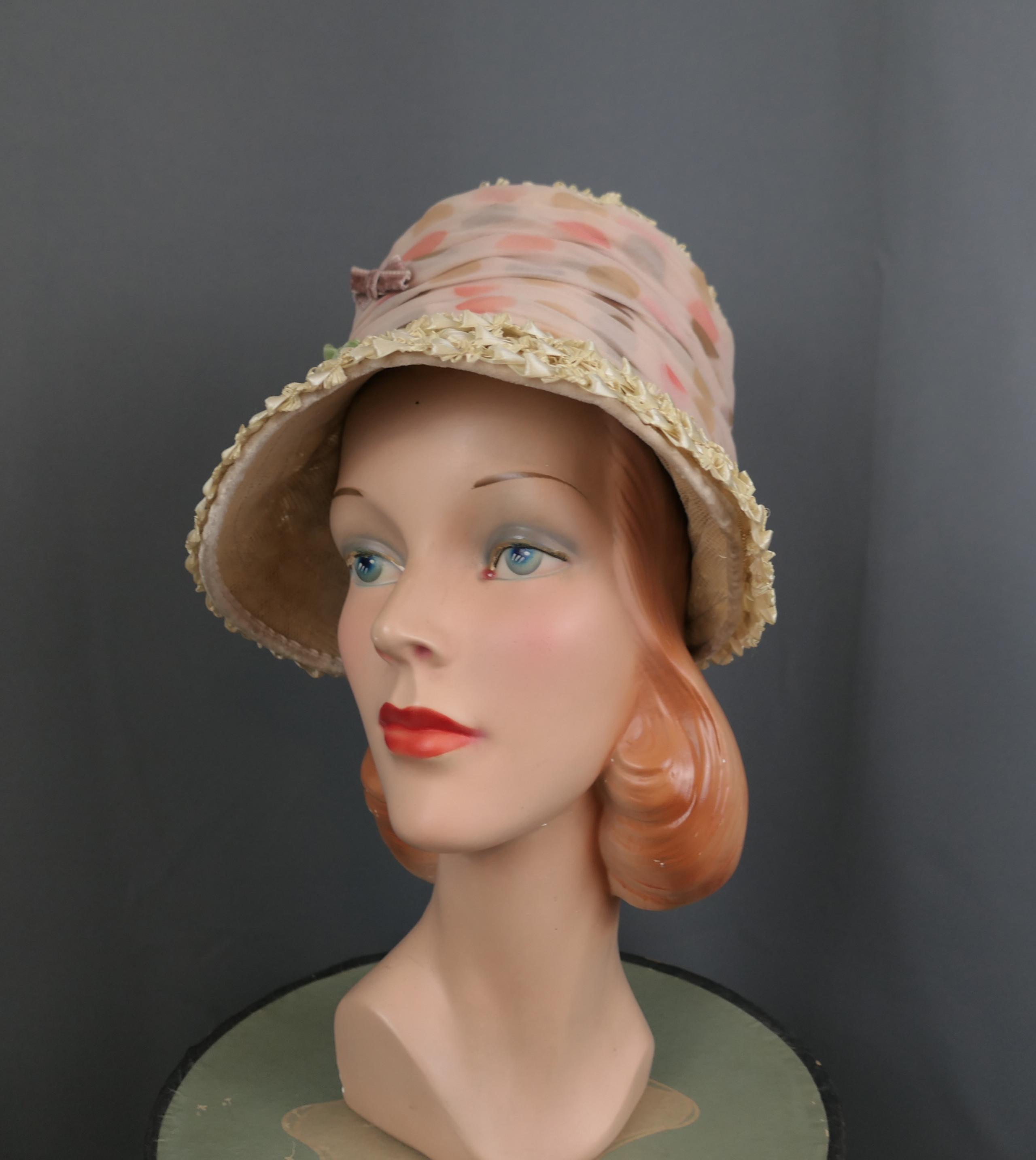 vintage】1890s straw hat 麦わら帽子