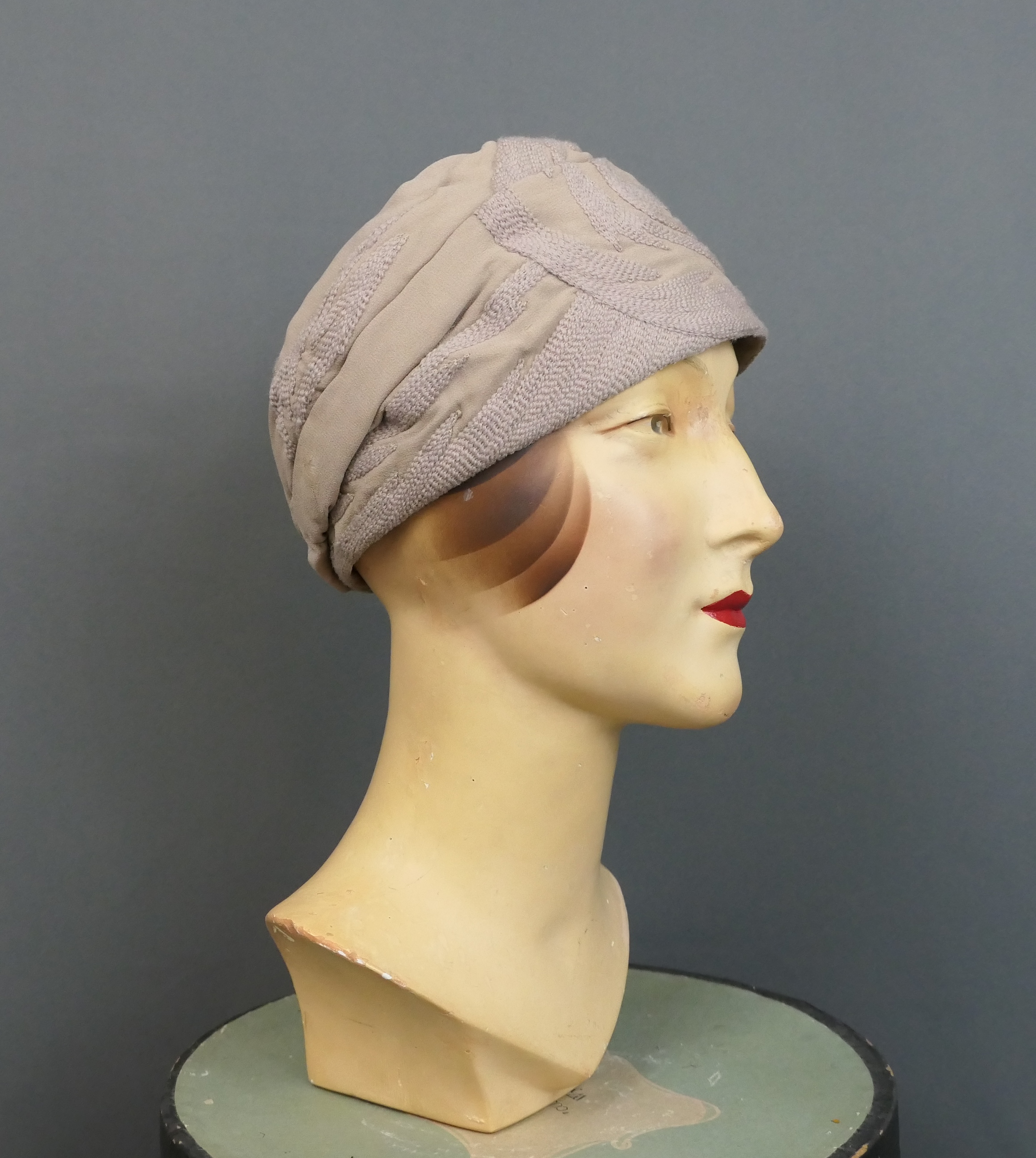 Silk linen handmade 3D retro hat Silk Lined Baseball Hat, Silk Lined Baseball Cap, Satin  main image 4