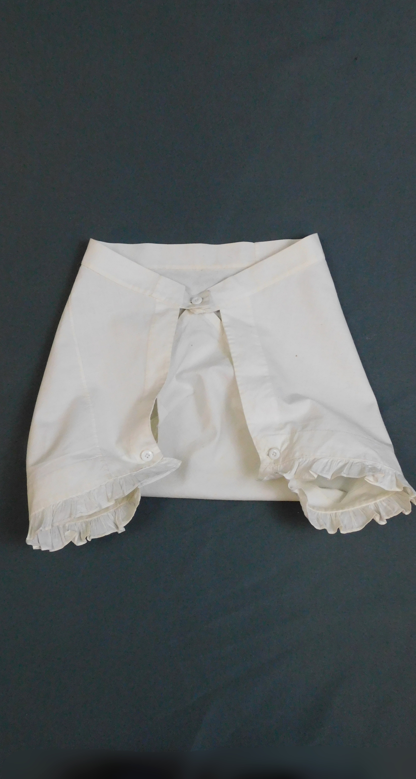 Victorian White Cotton Bloomers Antique Undergarments Vintage