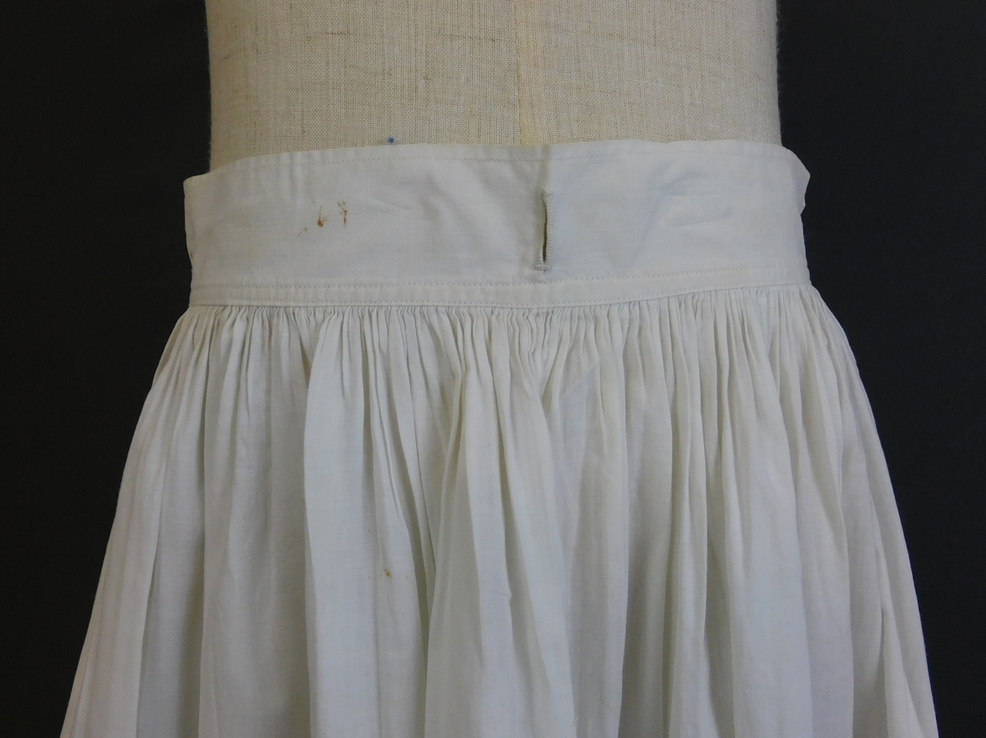 Antique Edwardian Petticoat XS 21 inch waist, Thin White Cotton Slip, some  issues - Dandelion Vintage