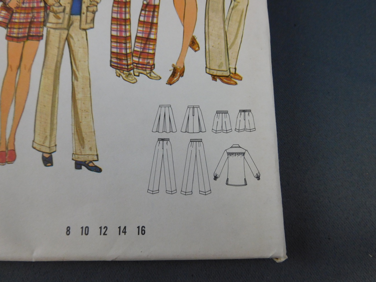 Vintage 70s Butterick Pattern 5216 Mod Dress Tunic Wide Leg Pants Skirt Size  12, surf surf 1.101 