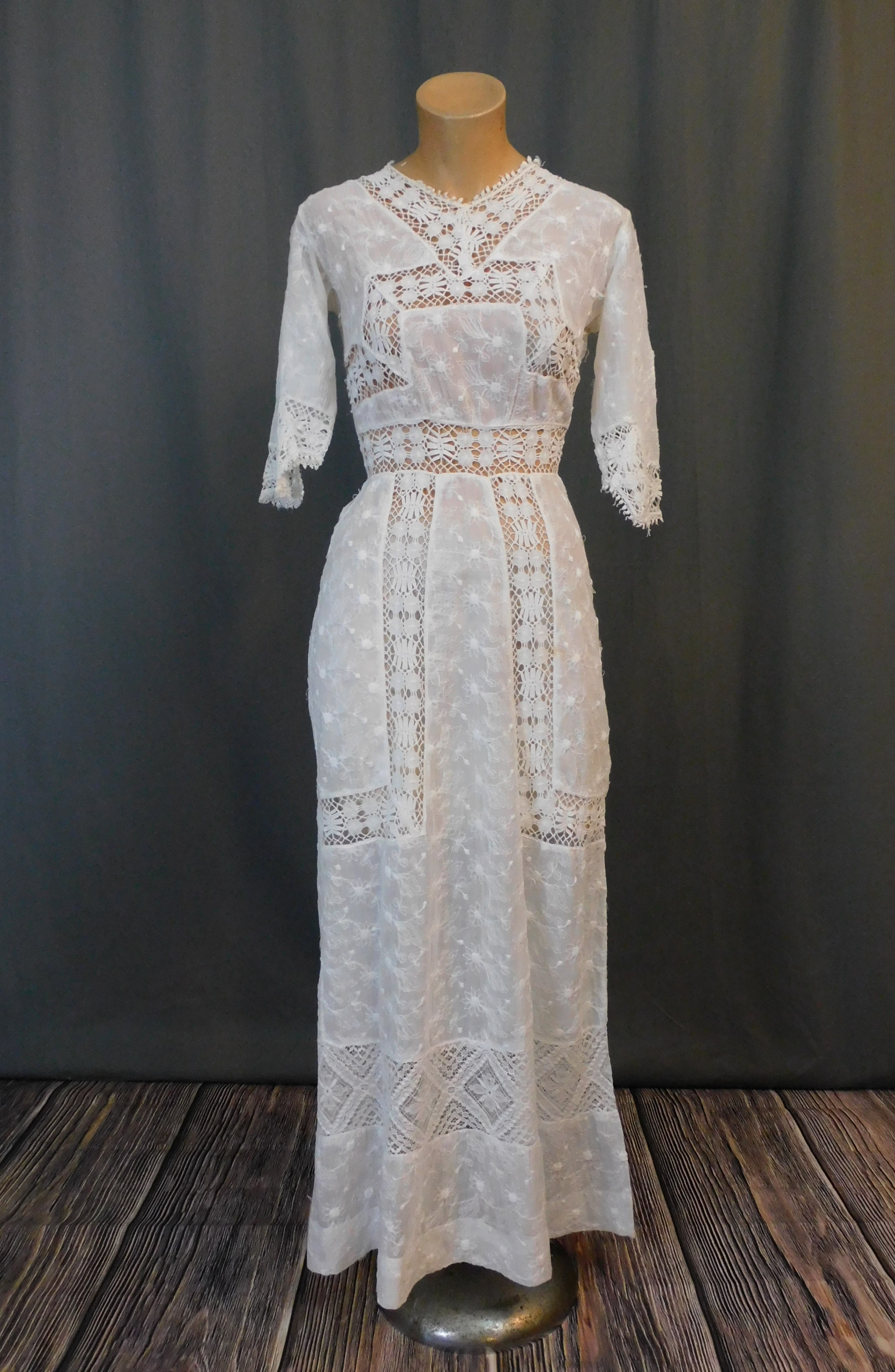 Edwardian 1900s Embroidered Cotton Petticoat - Ruby Lane