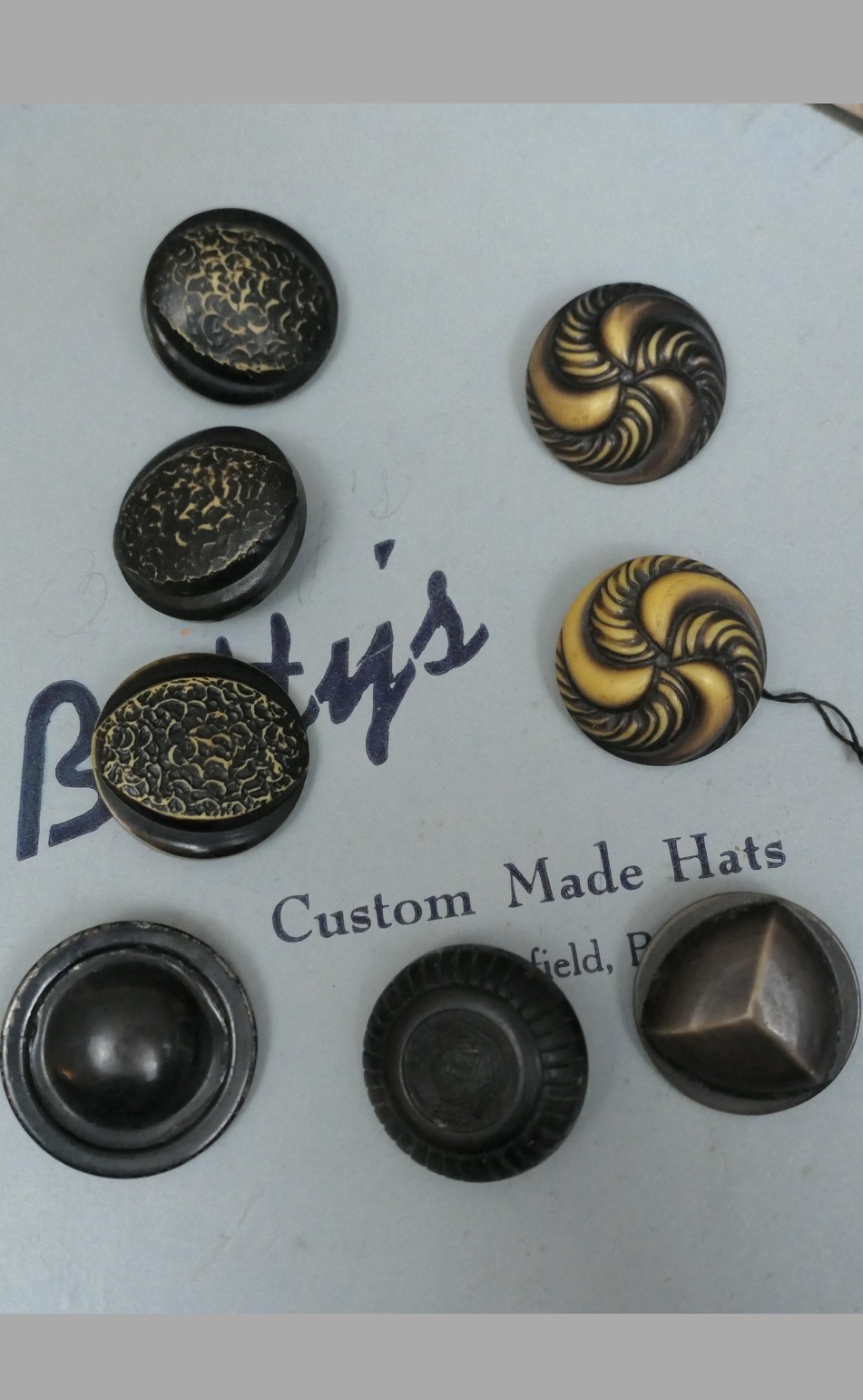 Antique Coat Buttons Celluloid, Mixed Group, Plus 1 Vintage 1960s Button -  Dandelion Vintage