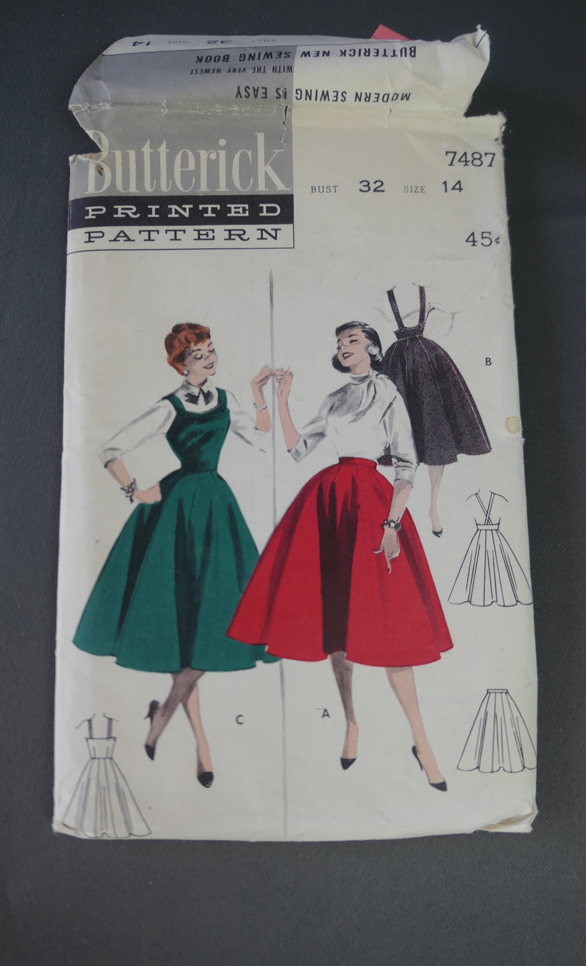 Vintage Sewing Pattern Vintage Bra and Petticoat Pattern 1950s