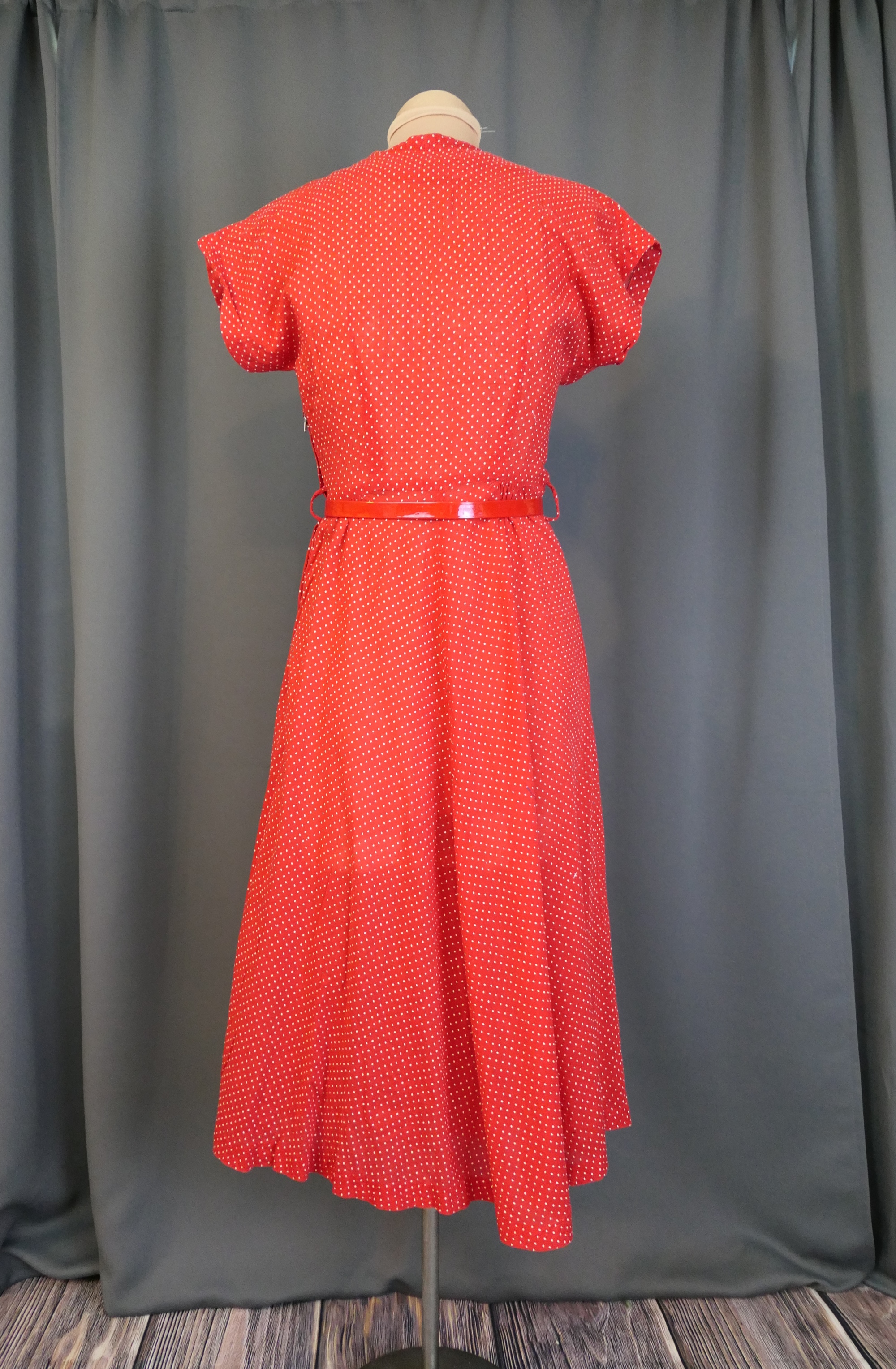 fitted lace wedding dress MARMALADE Red/White Vintage Style Polka Dot Dress  Marmalade-shop