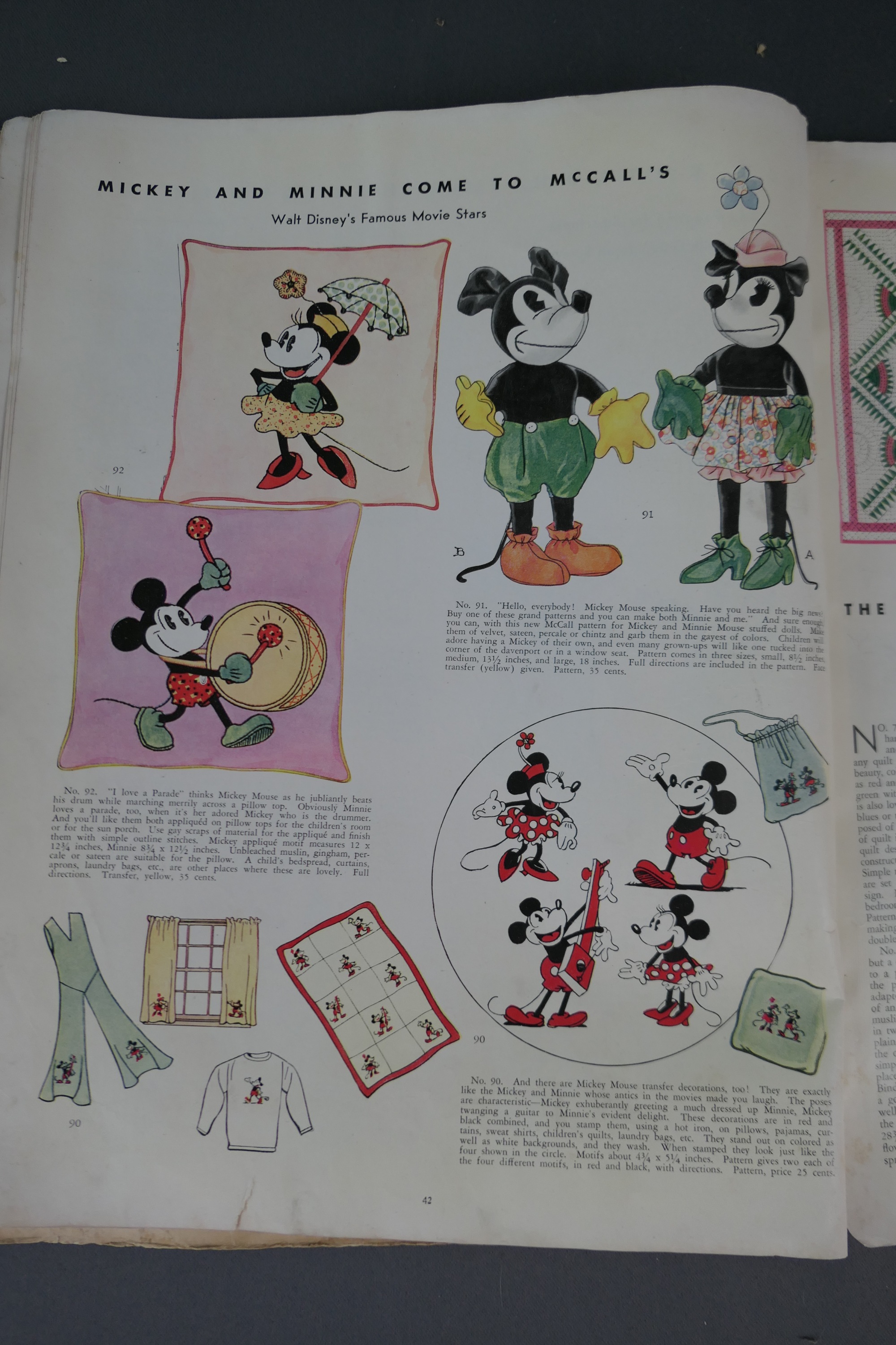 April 1933 Catalogue of McCall Designs, catalog for Transfer Patterns  Embroidery, Smocking, Crochet Sweaters, Cross Stitch,  Women, Children, Cloth Dolls, Quilting, Cloth Dolls