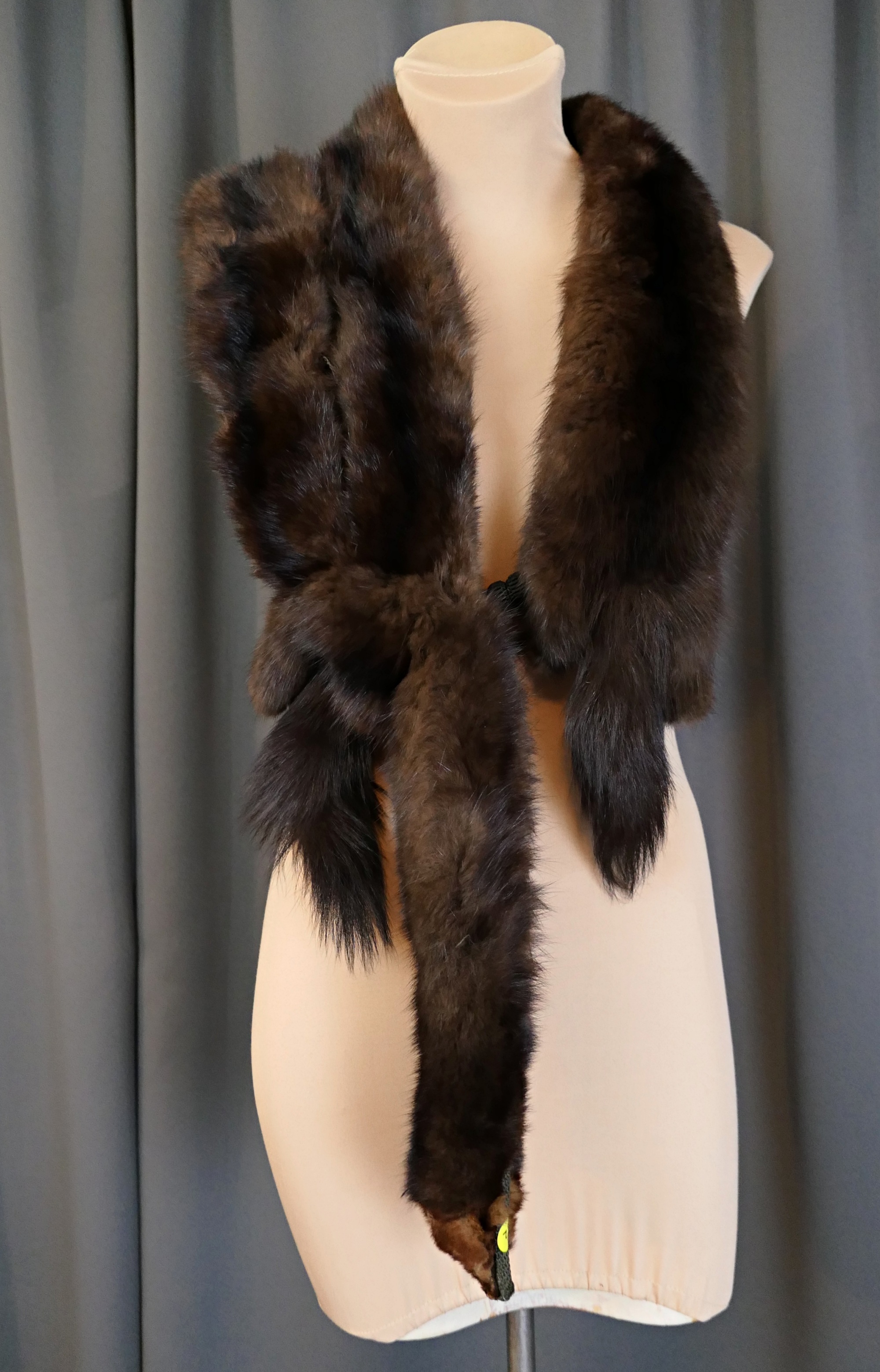 Vintage Four Minks Stole, Shoulder Wrap, 1940s 1950s