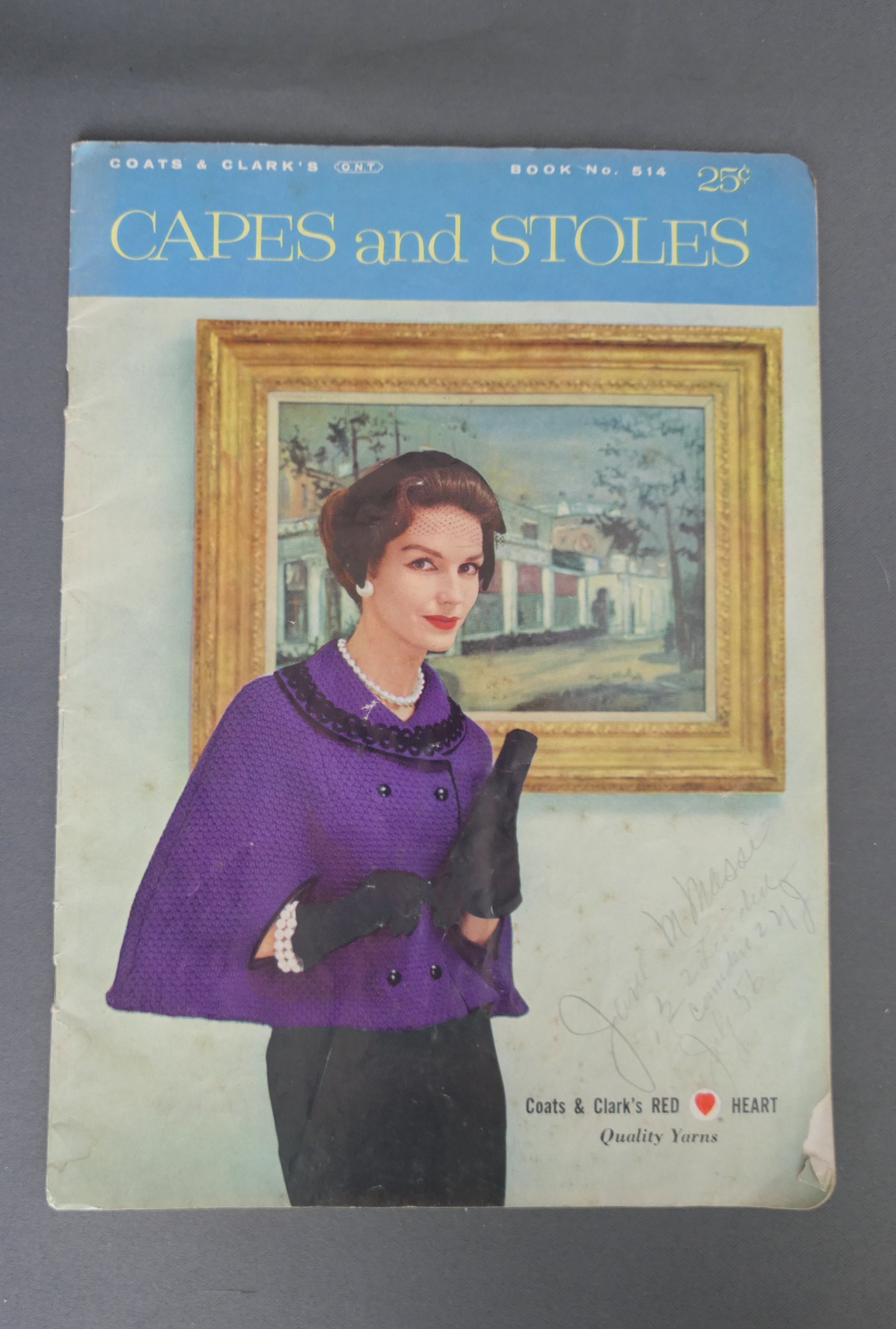 Vintage Capes & Stoles Pattern Book Crochet and Knitting 1950s, Coats and Clarke