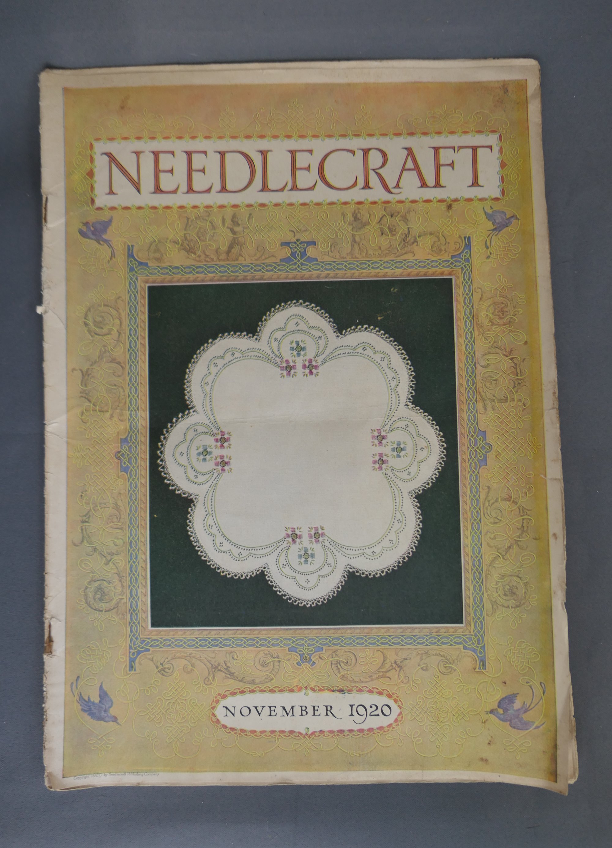 Vintage Needlecraft Magazine, November 1920 Sewing and Embroidery