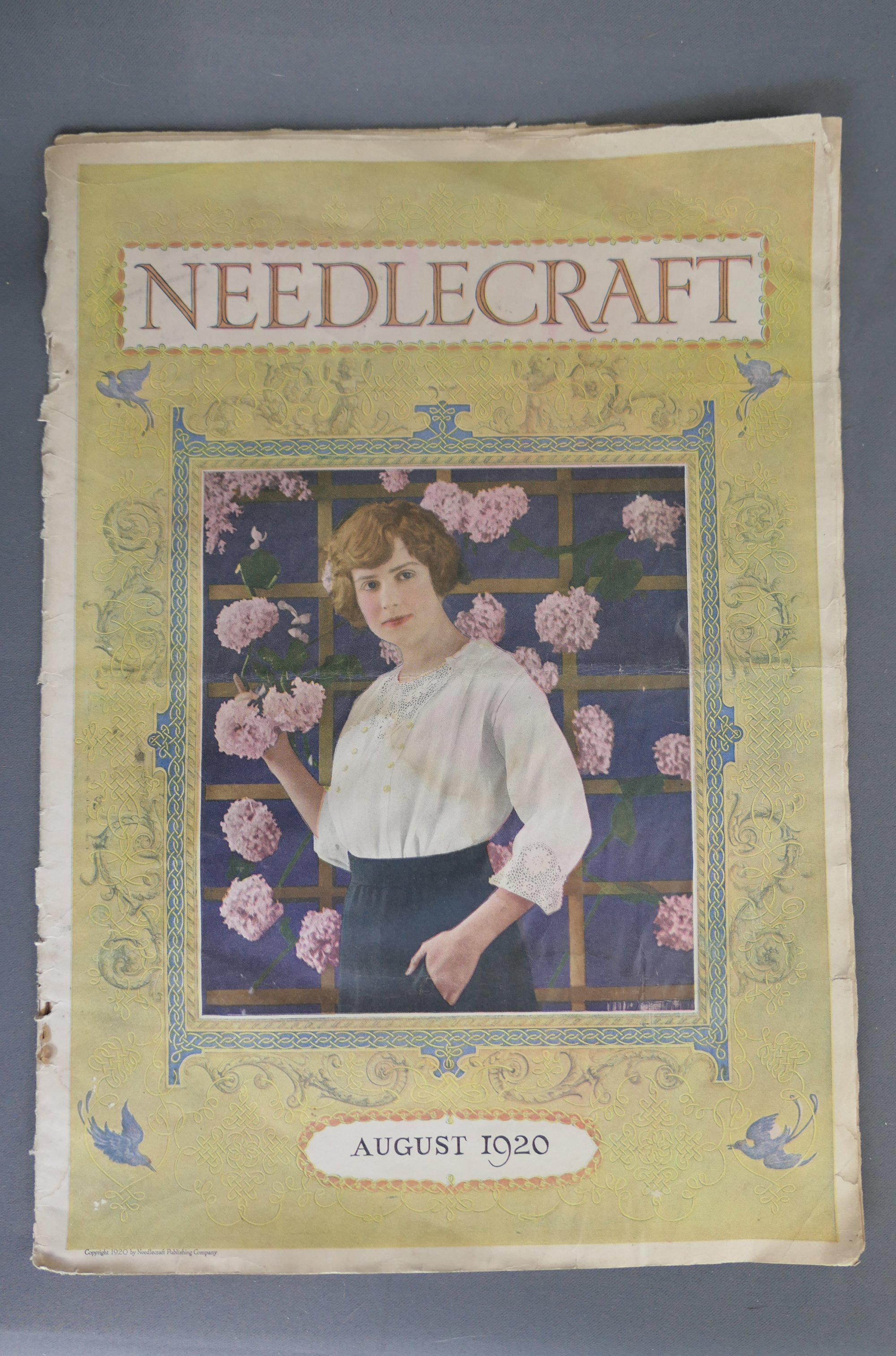 Vintage Needlecraft Magazine, August 1920 Sewing and Embroidery