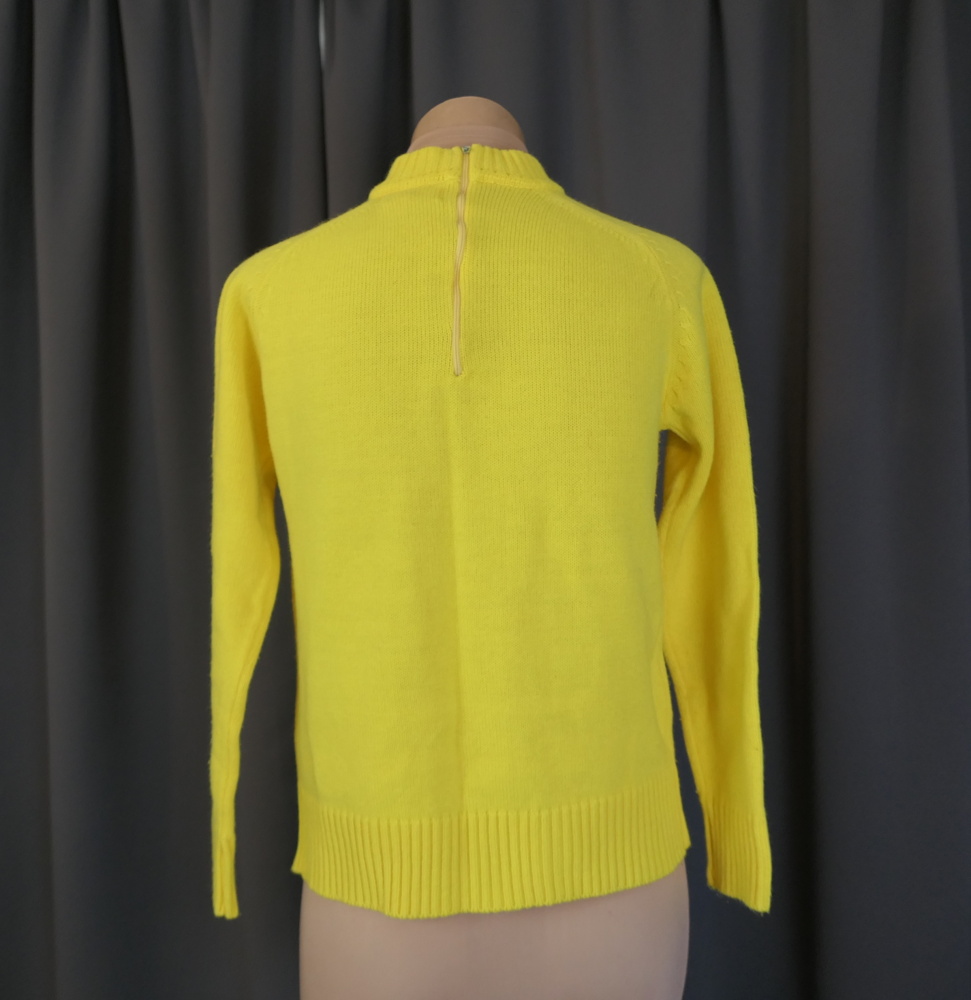 Vintage 70’s Vibrant Yellow Knit Hood 70s Hood Sweater - Etsy main image 4