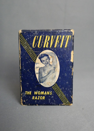 Vintage Curvfit Woman's Gold Razor in Box with Blades, Paper Insert ...