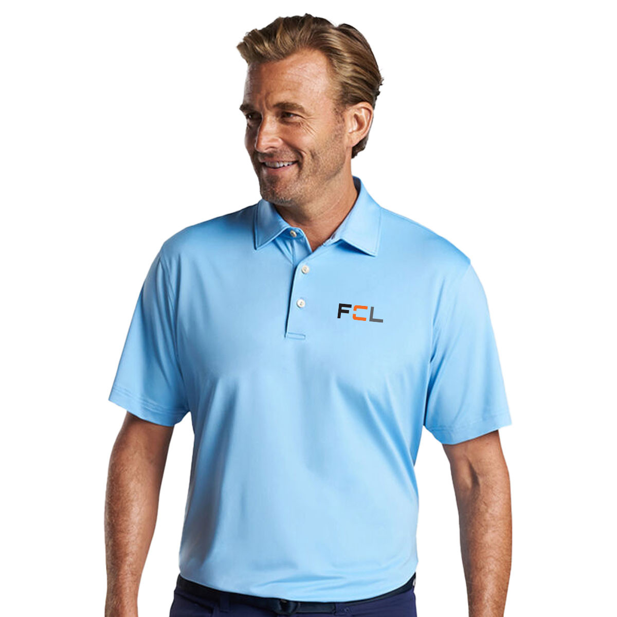 Peter Millar Men's Solid Performance Polo w/Self Collar