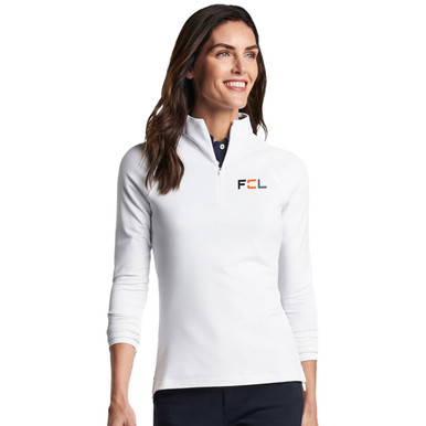 Peter Millar Women's Perth Essential Performance Quarter-Zip Pullover Sweater - White*