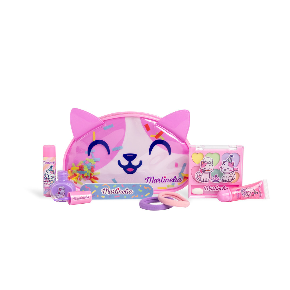 Martinelia Yummy Beauty Case: Valigetta Trucco Per Bambine Con 26 Pezzi, Glitter E Tema Dolcetti