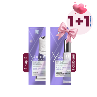 AA Youth Supreme Reset Vibes noćni serum za regeneraciju sa masažerom + NA POKLON AA Youth Supreme Skin dnevni hranljivi serum, 30 ml + 30ml