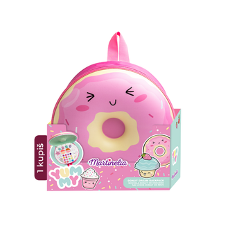 Martinelia Yummy Donut dečiji set za šminkanje u rancu + NA POKLON Martinelia Yummy dečiji set za šminkanje sa torbicom, 33/1 + 8/1