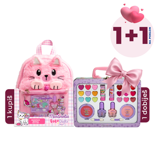 Martinelia Lulu & Duki dečiji set za šminkanje u rancu + NA POKLON Martinelia My best friends dečiji set za šminkanje u koferu, 6/1 + 27/1