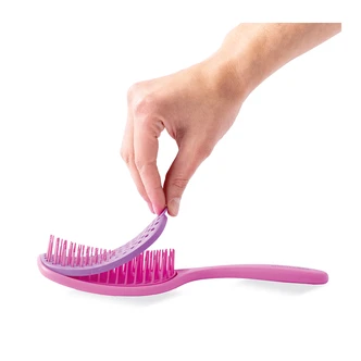 IDC Institute EasyClean četka za kosu sa mehanizmom za samočišćenje, roza, 1 kom