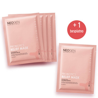 NEOGEN DERMALOGY PROBIOTIC RELIEF Set maski za lice sa superprobioticima, 25g x 5 komada