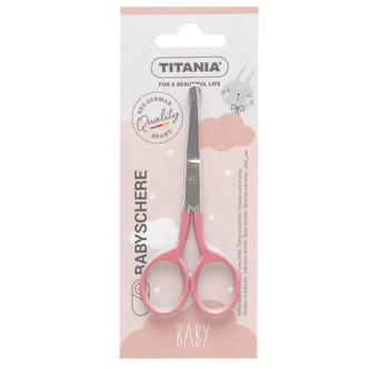 TITANIA® Makaze za nokte za bebe 1050/4, roze, 1 kom.