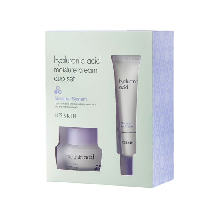 IT’S SKIN HYALURONIC ACID MOISTURE CREAM + DUO SET, Set od dve hidratantne kreme u kutiji , 50ml + 25ml