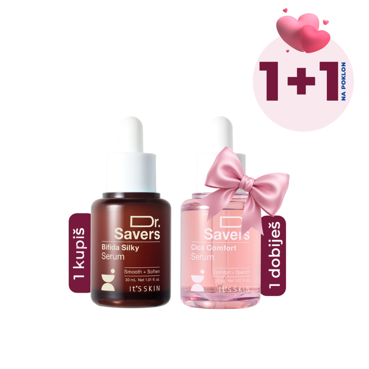 It’S Skin Dr. Savers Bifida Silky serum za lice + NA POKLON It’S Skin Dr. Savers Cica Comfort serum za lice, 30ml + 30ml