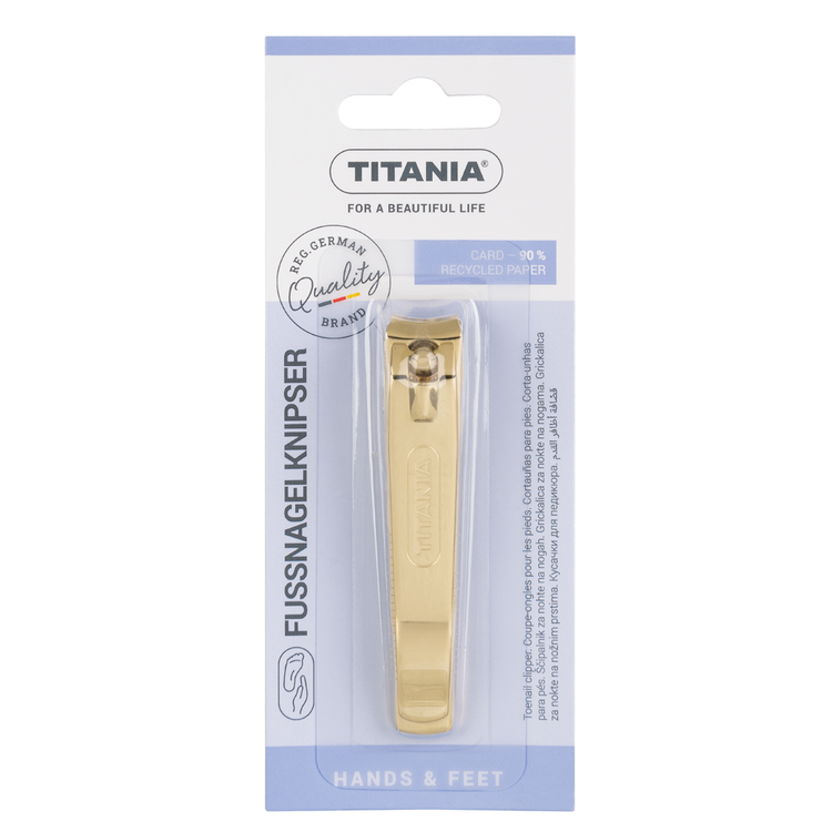 TITANIA® Pozlaćena grickalica za nokte na nogama 1057 B, 1 kom.